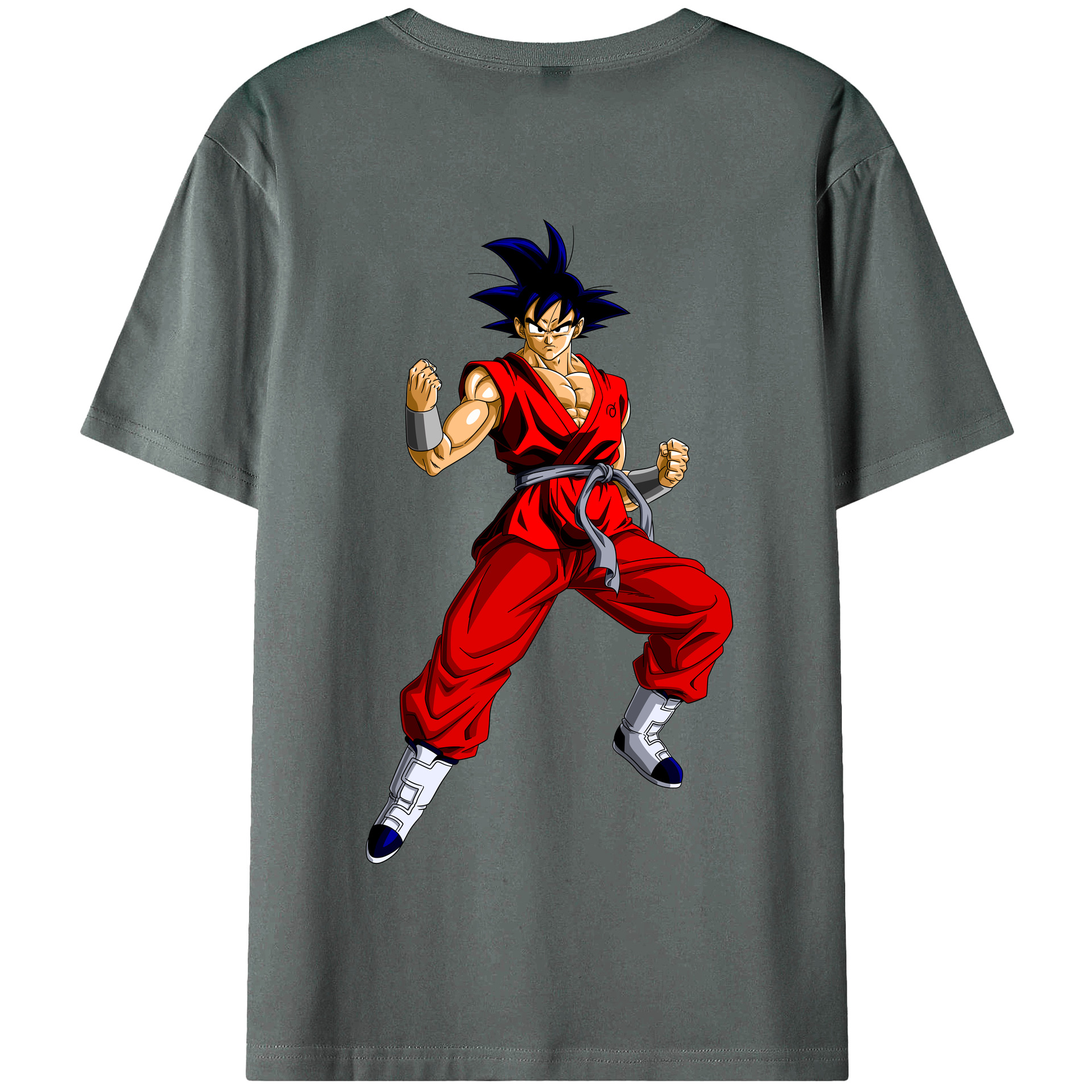 （画像用） ドラゴンボール 孫悟空（そん ごくう）Son Goku カカロット DRAGON BALL Kakarotto 綿100％半袖Tシャツ（背面プリント）